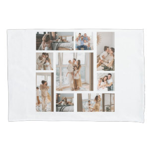Housse D'oreillers 9 Photo Collage Modèle Personnaliser coussin coque