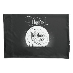 Housse D'oreillers À la lune et au dos