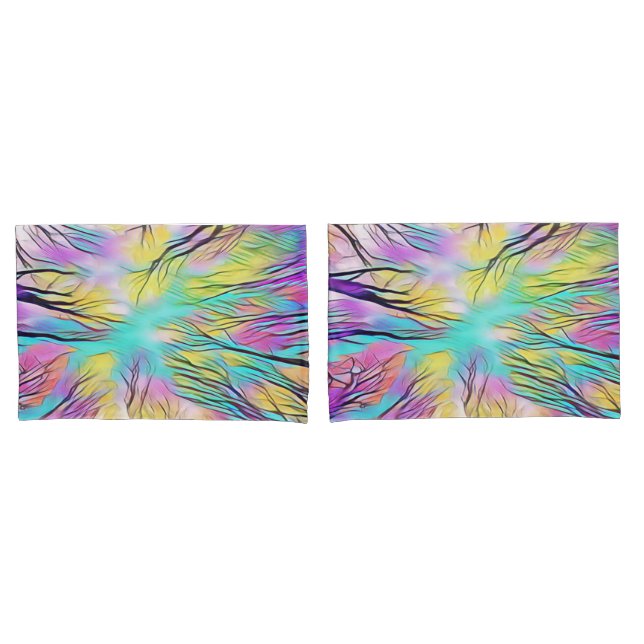 Housse D'oreillers À Travers Les Arbres (devant-Set)