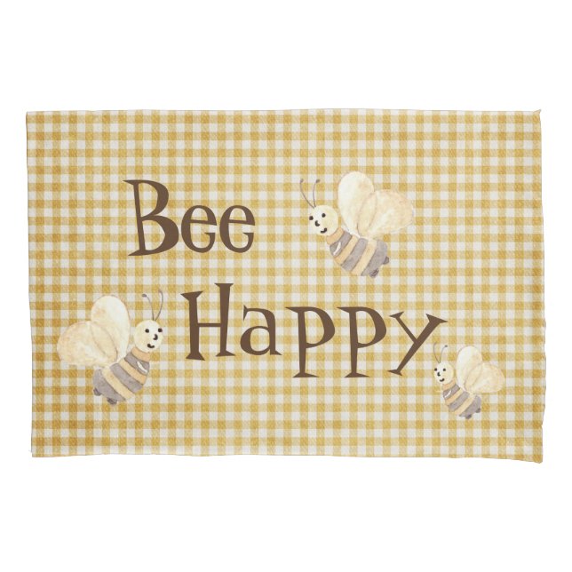 Housse D'oreillers Abee Happy Country Motif aquarelle (devant)