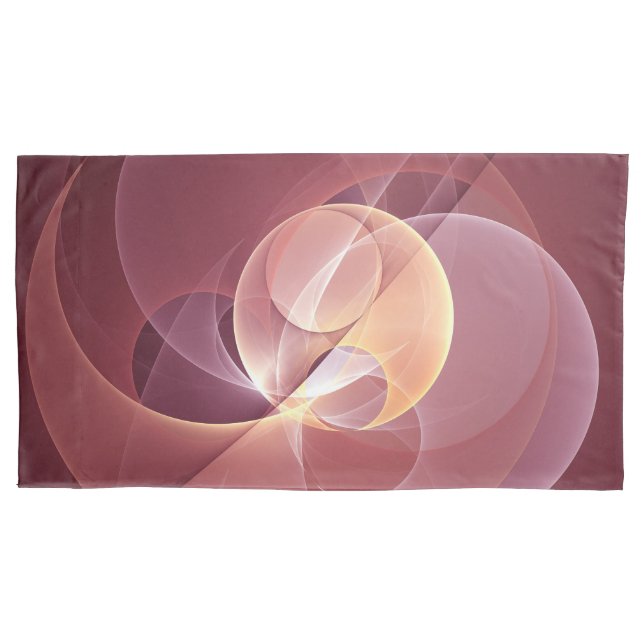 Housse D'oreillers Abstract Elegant Modern Wine Red Fractal Art (devant)