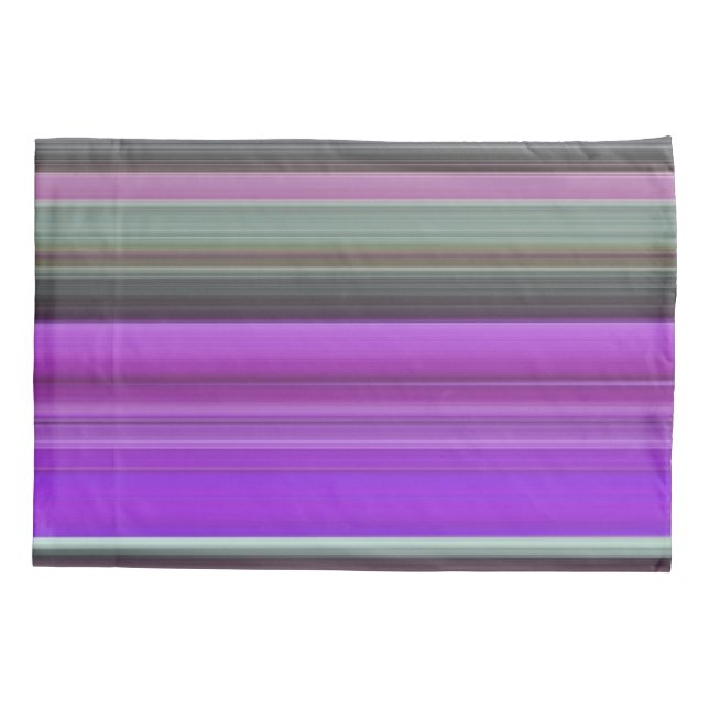 Housse D'oreillers Abstrait #1 : Violet et gris (Dos)