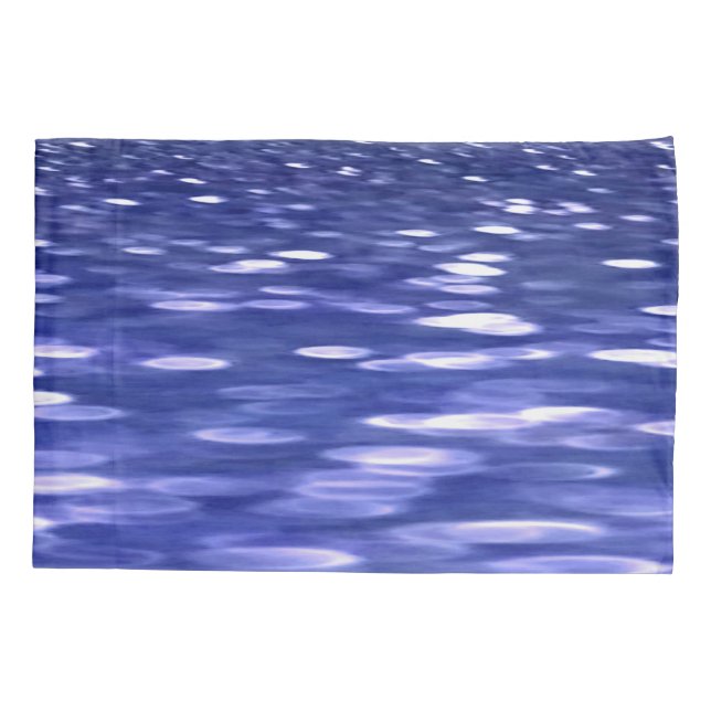 Housse D'oreillers Abstrait #3 : Bleu shimmer (Dos)