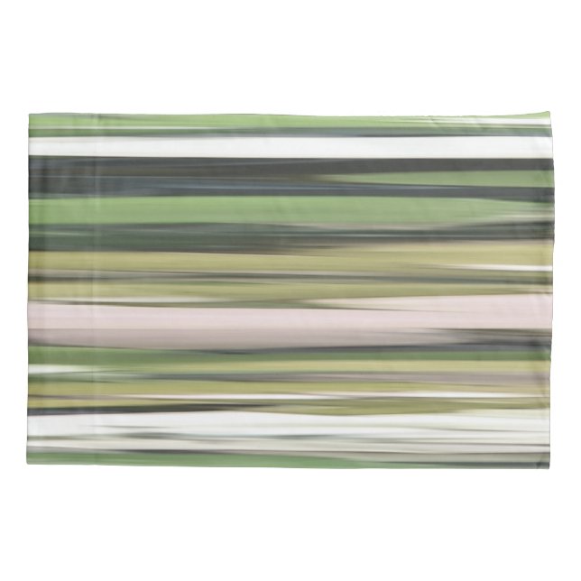 Housse D'oreillers Abstrait n° 2 : Flou vert olive (Dos)