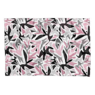 Housse D'oreillers Abstrait, Noir et Rose, Jeune, Throw Pill moderne