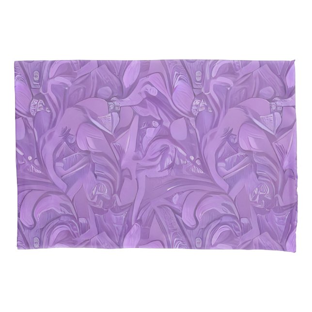 Housse D'oreillers Abstrait Pastel Purple Design (devant)