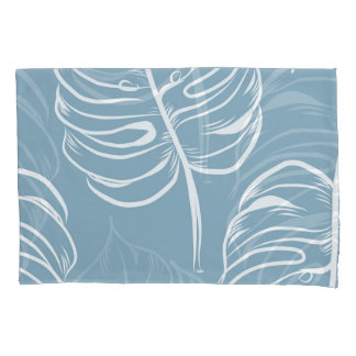 Housse D'oreillers Abstraite Feuille Tropicale : Verdure transparente