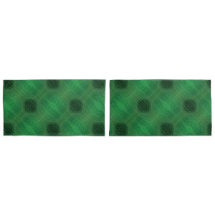 Housse D'oreillers Acceptation   Médaillons de méditation verte