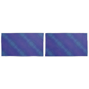 Housse D'oreillers Acceptation Motif de Blue Indigo Violet Shibori