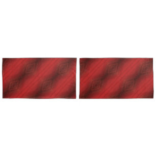 Housse D'oreillers Acceptation   Motif de Boho Eclectique Rouge