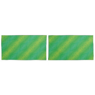 Housse D'oreillers Acceptation   Motif de Shibori jaune bleu