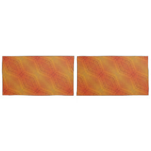 Housse D'oreillers Acceptation Motif de Shibori rouge orange jaune