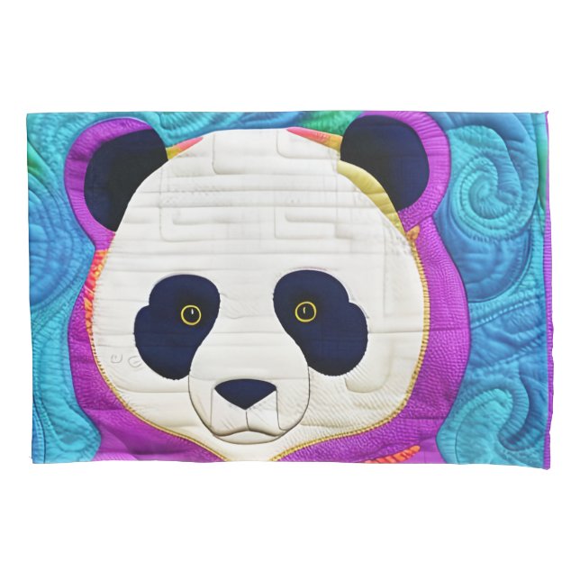 Housse D'oreillers Adorable Petit Panda - Conception Plat (devant)