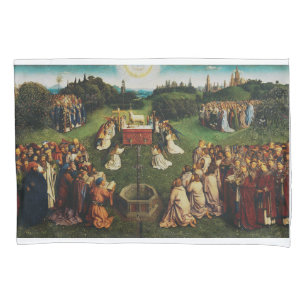 Housse D'oreillers Adoration de l'agneau par Jan van Eyck