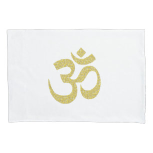 Housse D'oreillers Affaire d'or 2 de coussin de pâte de symbole