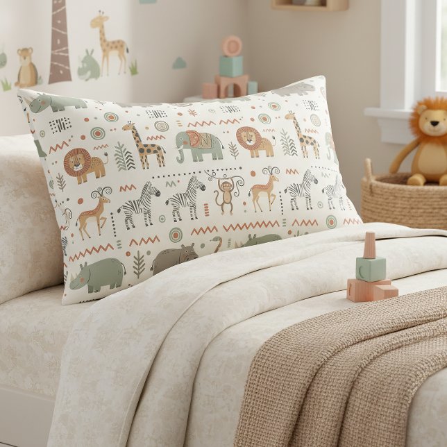 Housse D'oreillers African Animal Parade Tribal Style ID1262 (Créateur téléchargé)