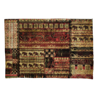 Housse D'oreillers African Patchwork : Grunge Print Arrière - plan