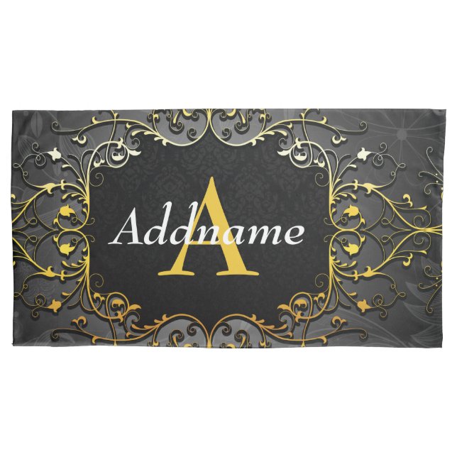 Housse D'oreillers Ajouter votre nom et votre initiale (devant)