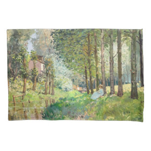 Housse D'oreillers Alfred Sisley - Reposez le long du ruisseau