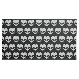 Housse D'oreillers Alien Love Heart Coussin Coque