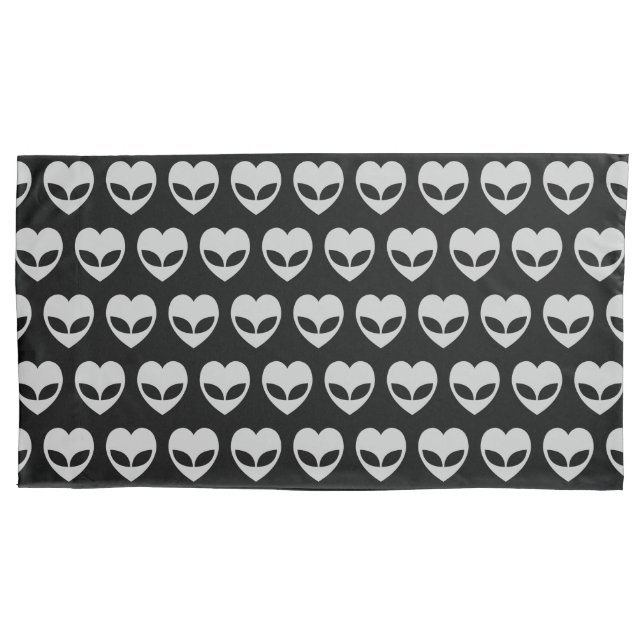 Housse D'oreillers Alien Love Heart Coussin Coque (devant-gauche)