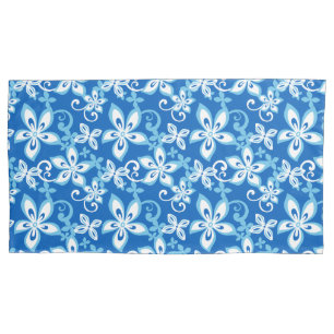 Housse D'oreillers ALOHA HAWAII (BLEU x 2)