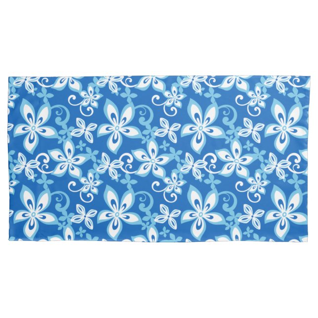 Housse D'oreillers ALOHA HAWAII (BLEU x 2) (devant-gauche)