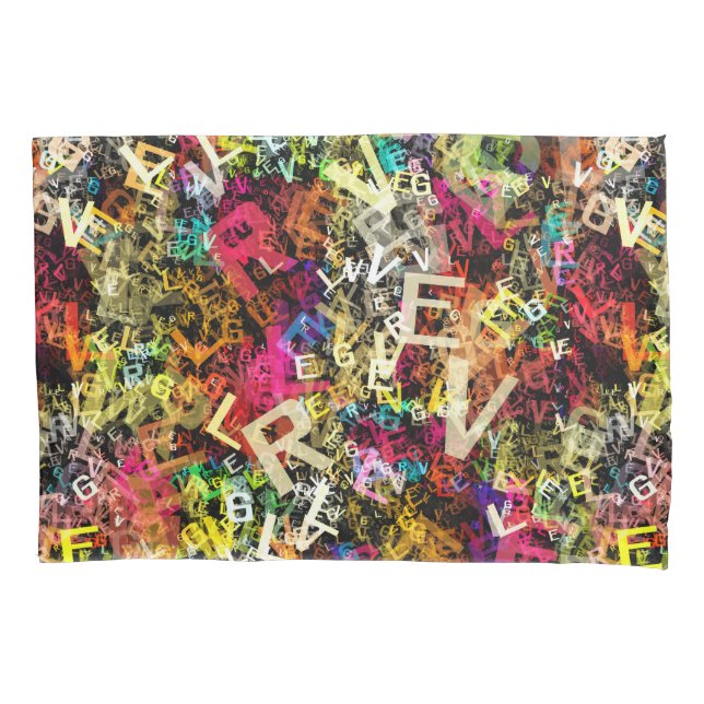 Housse D'oreillers Alphabet Art 1 (devant)