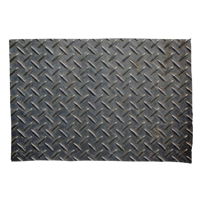 Housse D'oreillers Aluminium foncé : conception de forme Rhombus (devant)