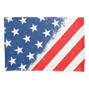 Housse D'oreillers American Flag Shirt USA Patriotique Star Stripes