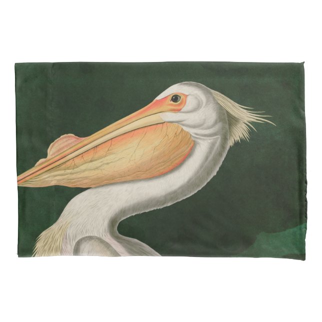 Housse D'oreillers American White Pelican Birds of America Audubon (devant)