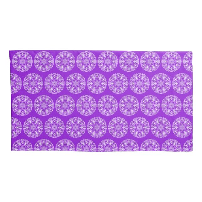 Housse D'oreillers Amethyst Mandala (Dos-Droit)