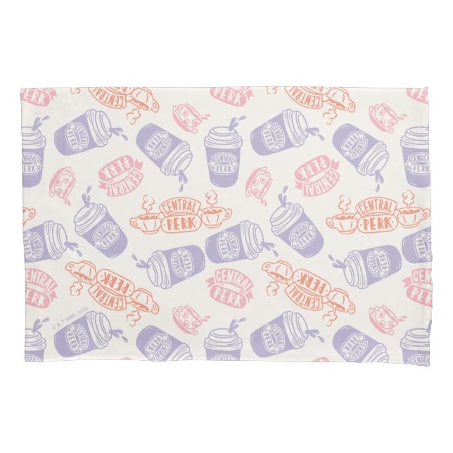 Housse D'oreillers AMIS™ | Pastel Central Perk Motif (devant)