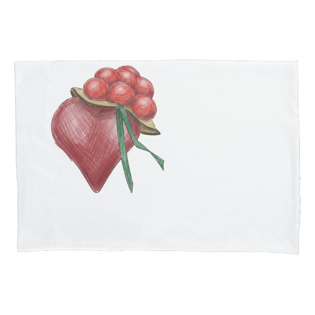 Housse D'oreillers Amour noir (devant)