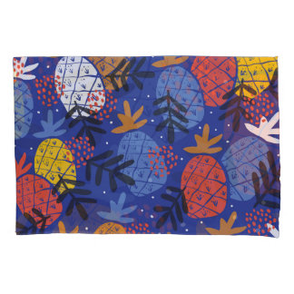 Housse D'oreillers Ananas Abstrait Feuille Vintage Motif