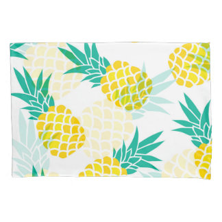 Housse D'oreillers Ananas Exotiques : Jaune Délice.