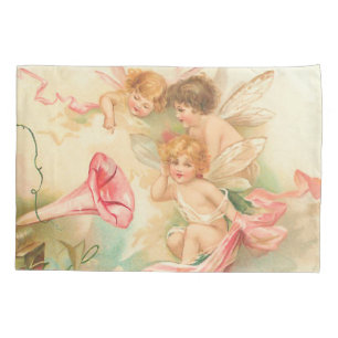 Housse D'oreillers Ange de Saint-Valentin Vintage 1