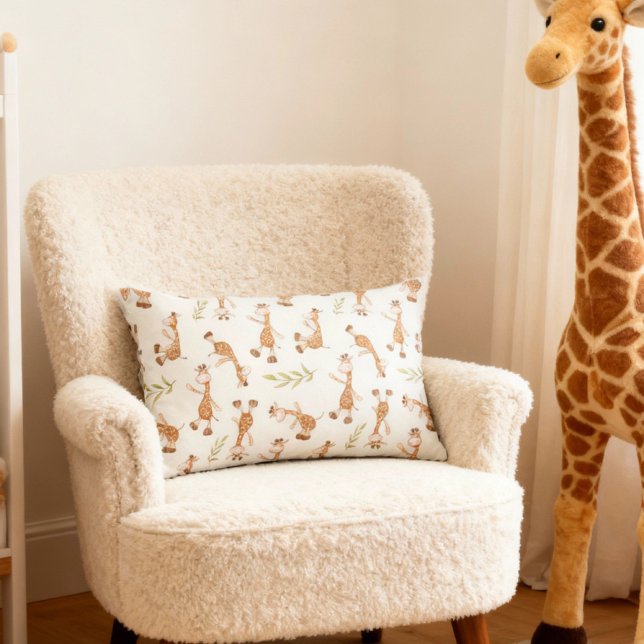 Housse D'oreillers Animaux sauvages Giraffe Enfants (pillow with giraffe pattern)