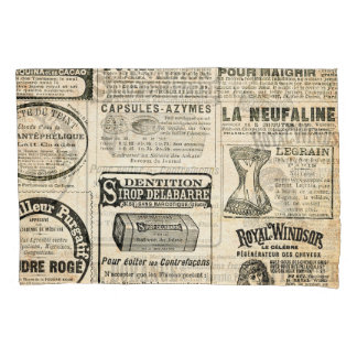 Housse D'oreillers Annonce de journal français 1897