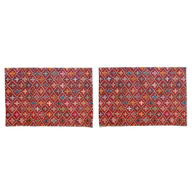 Housse D'oreillers Antique Unique couleur Perse Turc Kilim Rug (devant-Set)
