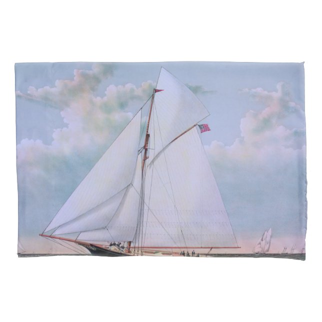 Housse D'oreillers Antique voilier Slot Yacht Voilier Ocean (devant)