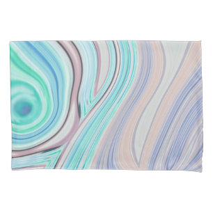Housse D'oreillers aqua bleu menthe vert lilas violet pastel arc-en-c