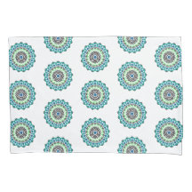 Aqua Mandala Motif Boho