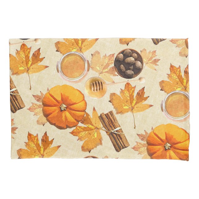 Housse D'oreillers Aquarelle Automne Magie Parfums Vintages (devant)