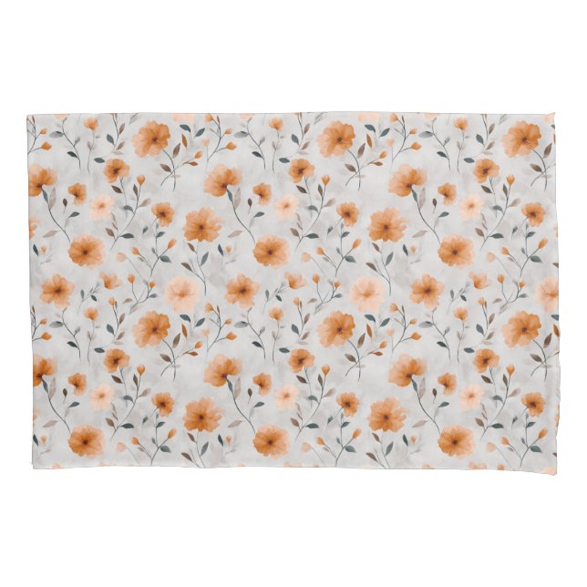 Housse D'oreillers Aquarelle Automne Motif floral Simple Botanique (devant)