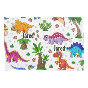 Housse D'oreillers Aquarelle couleur mignonne Motif Dinosaure Décor