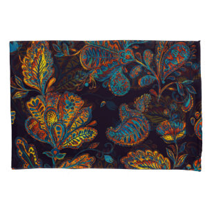 Housse D'oreillers Aquarelle de Paisley : tuile à motif floral