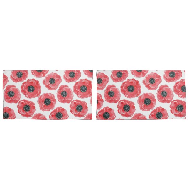 Housse D'oreillers Aquarelle des papillons (devant-Set)