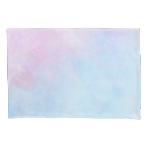 Housse D'oreillers Aquarelle Dreamy Rose bleu turquoise