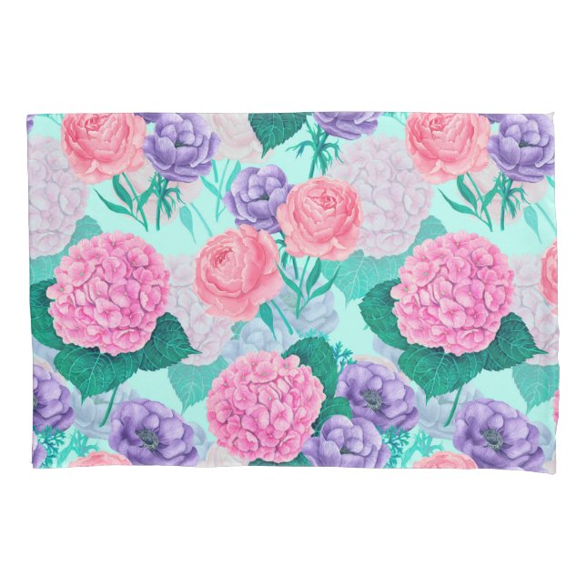 Housse D'oreillers Aquarelle du jardin de printemps 2 (devant)